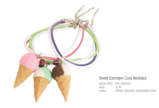 Sweet Icecream Cone Necklace